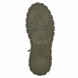 Kaki groene veterboots met print en chunky zool-Bintou_