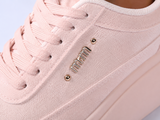Roze platform sneakers voor dames met strass logo-Telma_