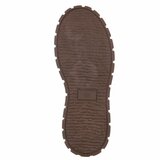 Bruine hoge sneakers in suède met chunky zool-Bruni_