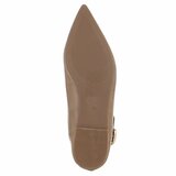 Ballerines taupe à bout pointu avec boucle décorative-Anabia_