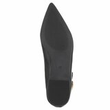 Ballerines noires à bout pointu avec boucle décorative-Anabia_