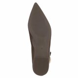 Ballerines marron à bout pointu avec boucle décorative-Anabia_