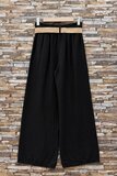 Pantalon palazzo kaki avec ceinture – pantalon fluide pour femme_
