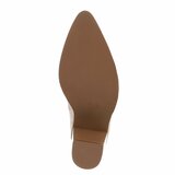 Beige cowboylaarzen in suède met blokhak-Dakota_