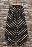 Bruine harembroek met beige stippen_