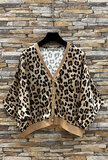 Gilet in leopardlook met satijn effect  _