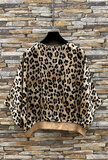 Gilet in leopardlook met satijn effect  _