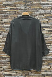 Satijnen hemdblouse-antraciet grijs_