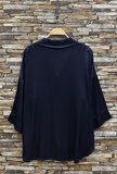 Satijnen hemdblouse-donkerblauw_