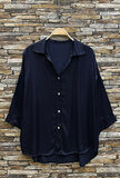 Satijnen hemdblouse-donkerblauw_