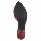 Bordeaux mules met parels en bloemen-Benthe_