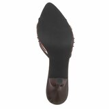 Bruine mules met parels en bloemen-Benthe_