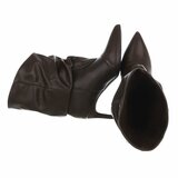 Bottines marron à plis élégants et talon-Maryse    _
