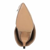 Hoge kaki suede laars met omslag Charmine_