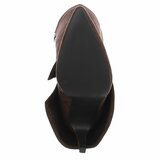 Hoge bruine suede laars met omslag Charmine_