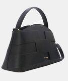 Luxe zwarte handtas met geometrisch design – premium kwaliteit_