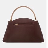 Luxe two-tone handtas in bruin-beige met geometrisch design – premium kwaliteit_