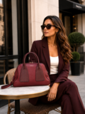 Handtas bordeaux – premium kwaliteit_