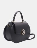 Elegante zwarte handtas met goudkleurig detail – premium kwaliteit_