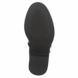 Bottes noires hauteur genou à boucle-Carmine_
