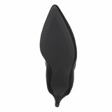 Bottines noires en suédine à talon élégant-Patrice_