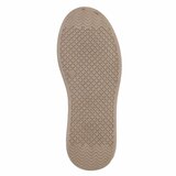 Kaki sneakers met chunky zool en bruine details-Chata_