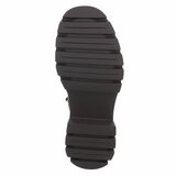 Bruine suède veterboots met plateauzool en sierlijke veters-Chelsy_