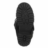 Zwarte dameslaarzen met studs en stoere zool-Colla_