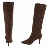 Bottes élégantes marron en daim-Giuseppina_