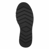 Zwarte platform enkelboots met gouden detail-Didi_