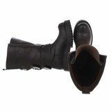 Bruine laarzen met gespen-Concetta_