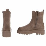 Kaki bruine Chelsea boot Emilie_