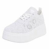 Witte lage sneaker Myriam  _