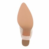 Beige suède enkellaarsje met blokhak-Ikram  TEMPORARY SOLD OUT_