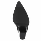 Bottines noires à bout métallisé et talon carré-Comba_