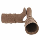 Kaki elegante laarzen met blokhak-Geraldyne_