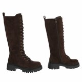 Bruine suède hoge boots-Micheline_