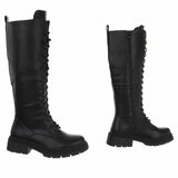 Zwarte hoge veterboot Marja_