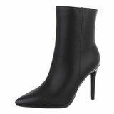 Bottines noires à talon haut-Loni_