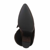 Bruine suede laars met omslag Alora_