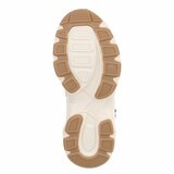 Kaki winter boots met taupe faux fur en hartdetail_