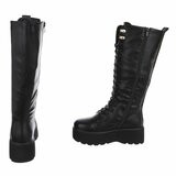 Zwarte hoge veterboot Alie_