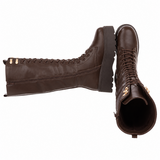 Bruine hoge veterboot Alie_
