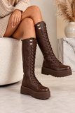 Bruine hoge veterboot Alie_