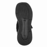 Zwarte wintersneakers met warme imitatiebontkraag-Tamara_