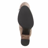 Kaki suède dameslaarzen met elegante blokhak-Purdy_
