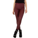 Bordeaux broek in leather look._