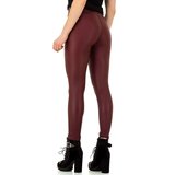 Bordeaux broek in leather look._