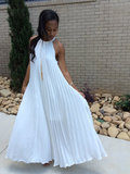Plisse maxi dress._