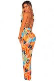 Jumpsuit met exotische print._